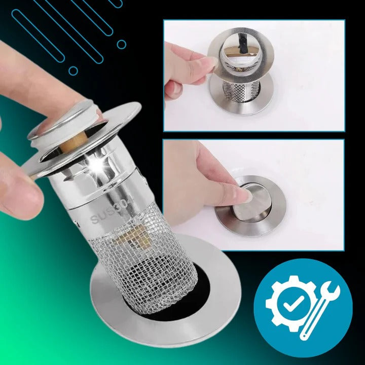Pop-Up Sink Stopper for Odor Control and Isolation