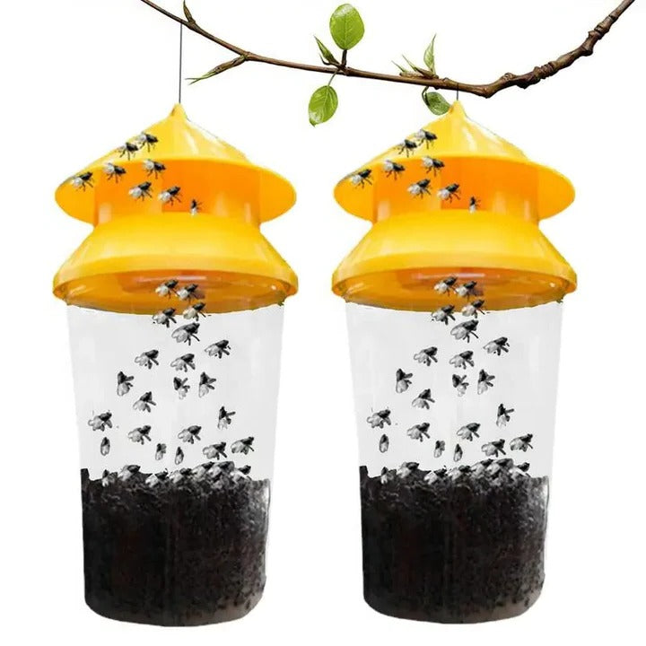 Outdoor Hanging Fly Trap – Reusable Insect Catcher