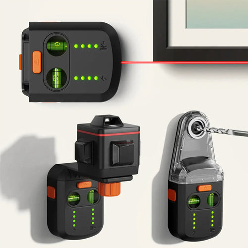 Precision Laser Leveling Tool with Dust Collector & Wall Mount