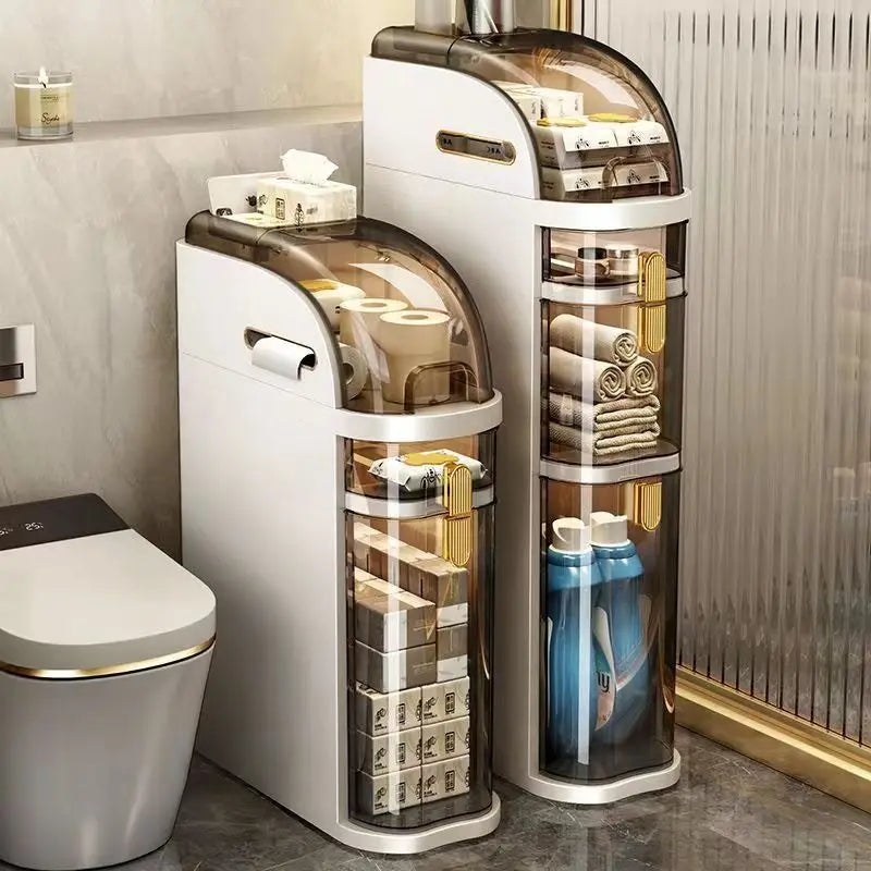 Rolling Bathroom Cart | Space-Saving Bathroom Solution with Wheels for Easy Mobility