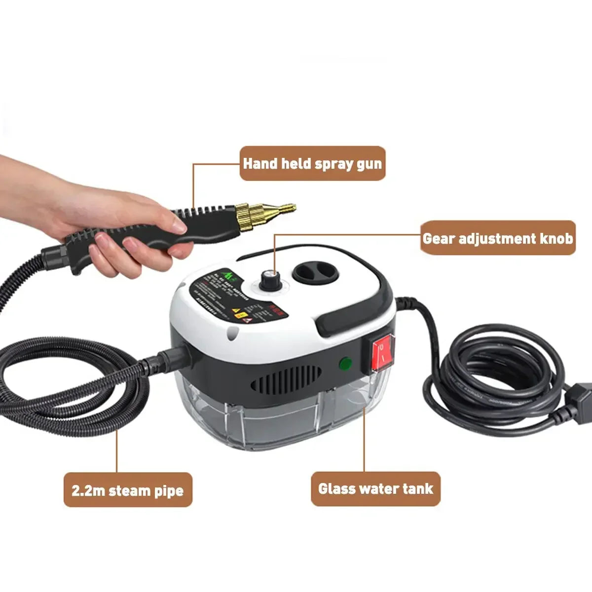 High-Pressure Steam Cleaner for Deep Cleaning and Hygiene