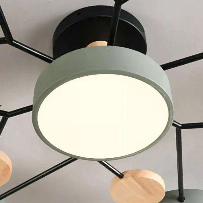 Chic LED Ceiling Light with Branching Design