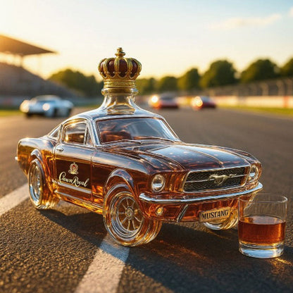 Whiskey Decanter in Mustang Car Shape for Home Bar Use