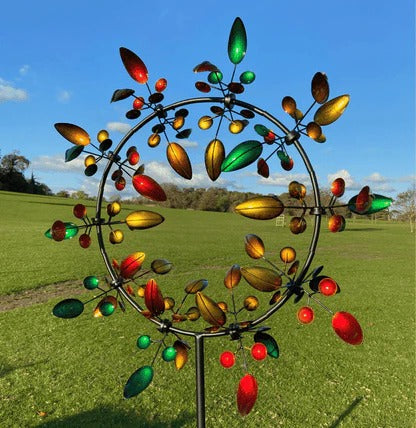 Garden Kinetic Metal Windmill Spinner for Outdoor Decor