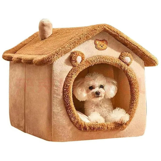 Cozy Indoor Cat Shelter Featuring Soft Cushion