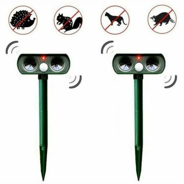 Solar-Powered Infrared Animal Pest Repellent Device (One Repeller)
