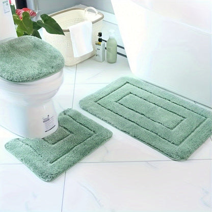 Non-Slip Bathroom Mat Set – Quick Drying and Machine Washable