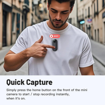 Compact HD Body Camera for Discreet Recording - SnapGuard Mini Cam