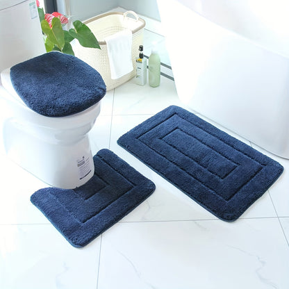 Non-Slip Bathroom Mat Set – Quick Drying and Machine Washable