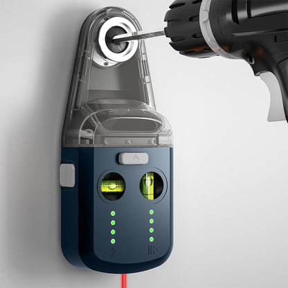 Precision Laser Leveling Tool with Dust Collector & Wall Mount