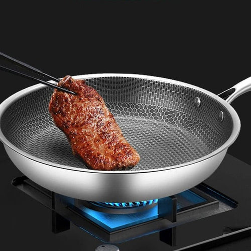 Stainless Steel Frying Pan with Non-Stick Coating