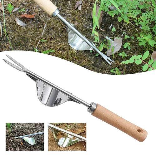 V-Shaped Weed Puller Tool with Long Handle