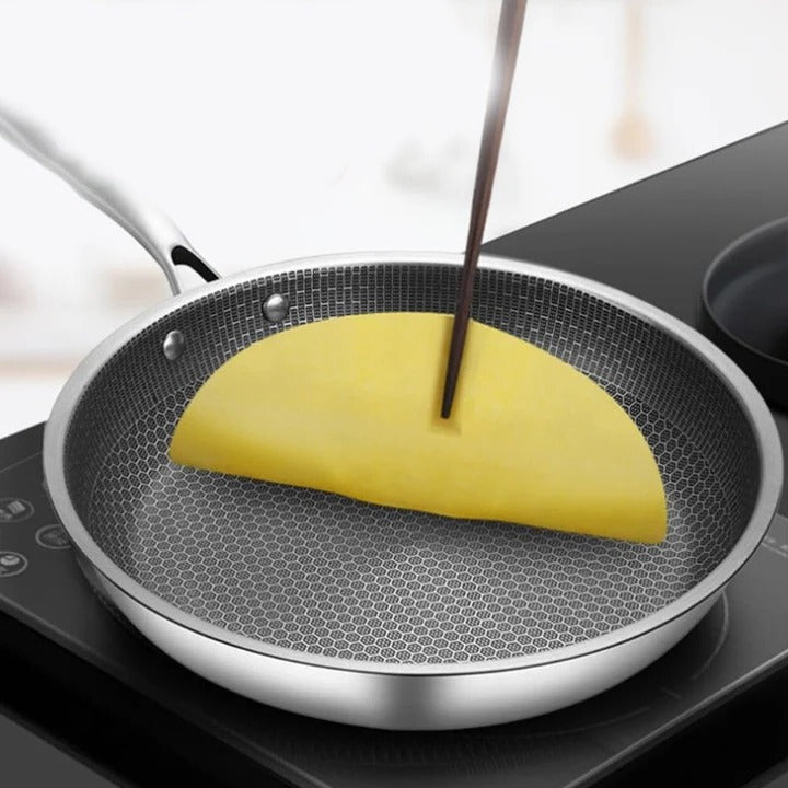 Stainless Steel Frying Pan with Non-Stick Coating