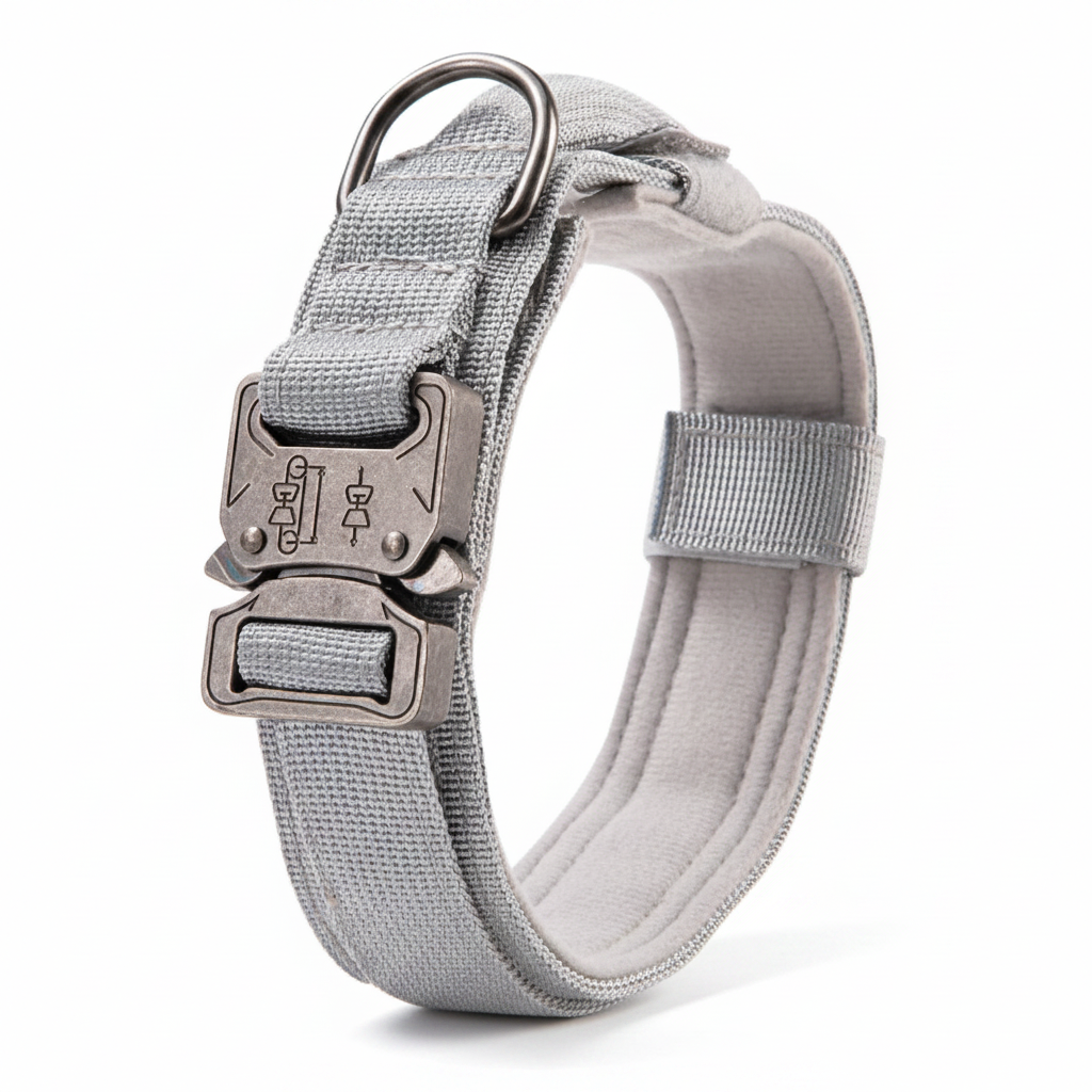 Adjustable Padded Tactical Dog Collar Set for Control