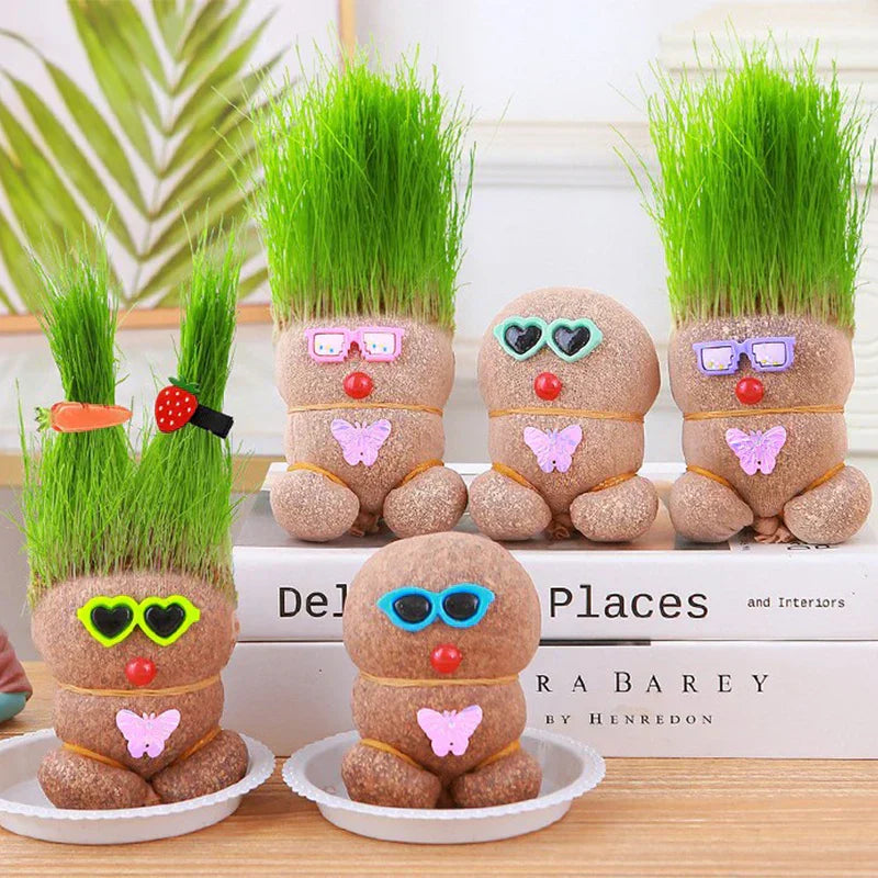 Lively Indoor Grass Buddy for a Fresh Home Atmosphere