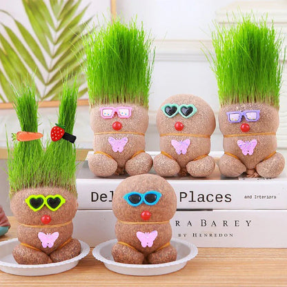 Lively Indoor Grass Buddy for a Fresh Home Atmosphere