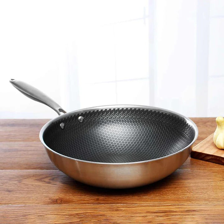Stainless Steel Frying Pan with Non-Stick Coating