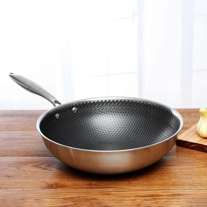 Stainless Steel Frying Pan with Non-Stick Coating