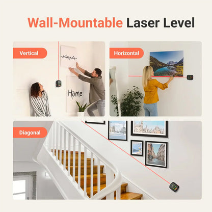 Precision Laser Leveling Tool with Dust Collector & Wall Mount