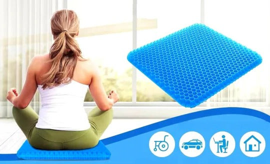 Honeycomb Gel Cushion for Pressure Relief - Ideal for Office Chairs, Cars, Wheelchairs