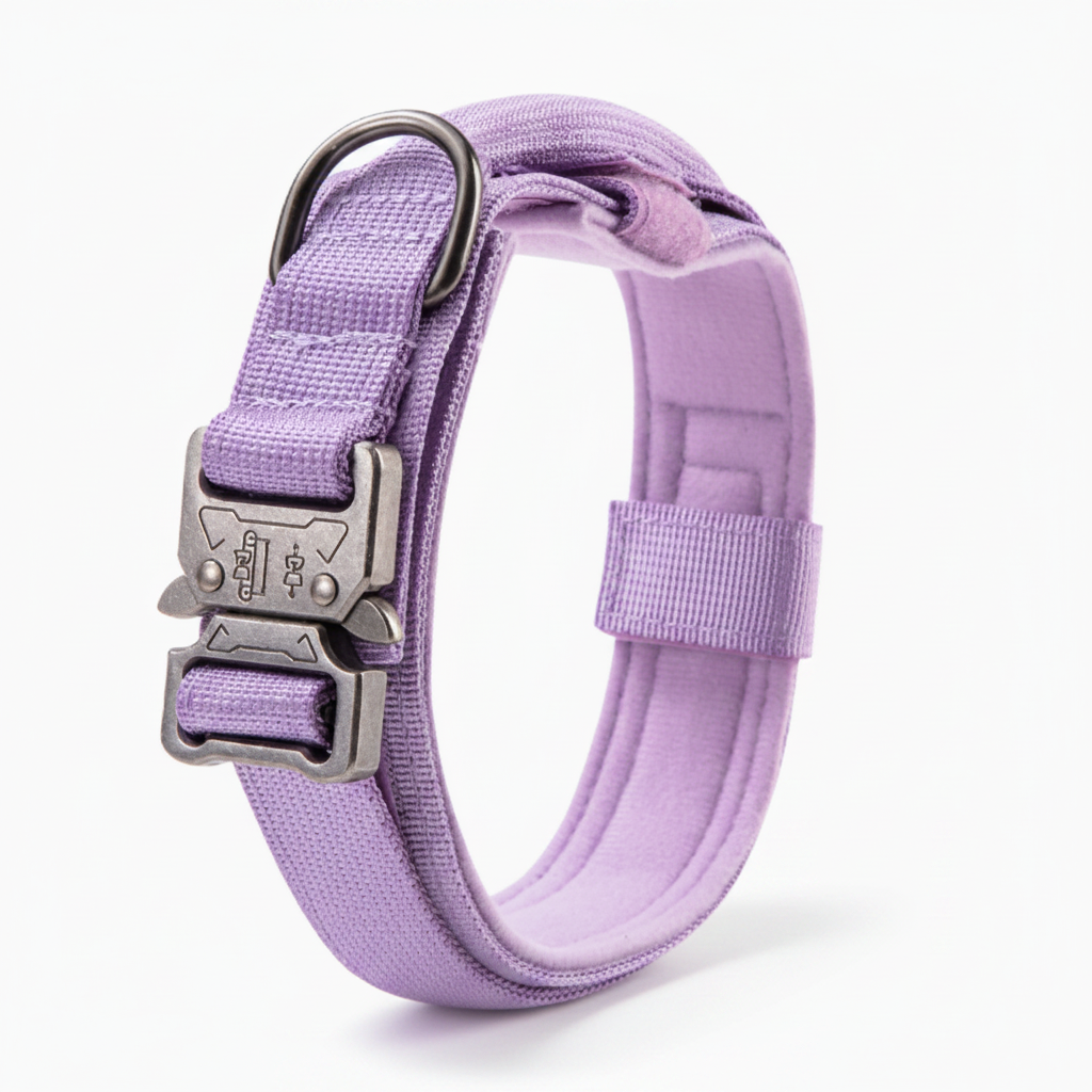 Adjustable Padded Tactical Dog Collar Set for Control