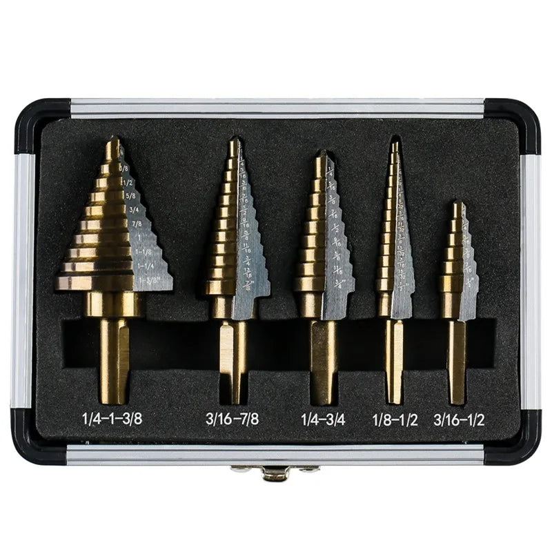 HSS Twist Drill Bit Set with Titanium Coating | Precision Split Point | For Metal & Plastic