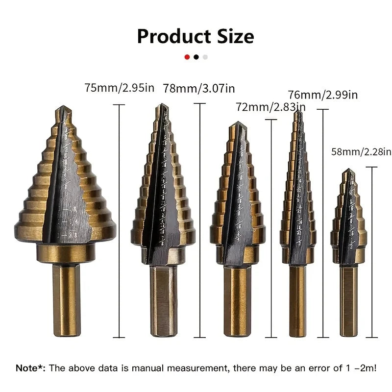 HSS Twist Drill Bit Set with Titanium Coating | Precision Split Point | For Metal & Plastic