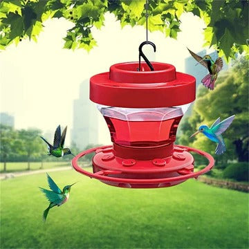 Bee-Resistant Hummingbird Water Feeders with Perch for Hanging