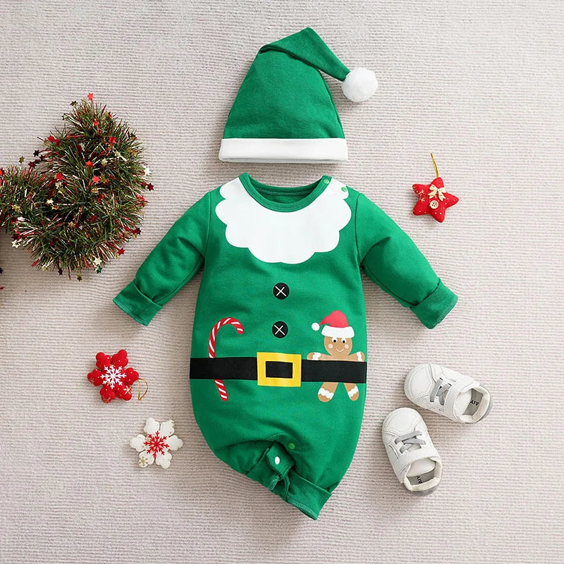 Cotton Christmas Costume for Babies – Soft Holiday Outfit