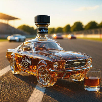 Whiskey Decanter in Mustang Car Shape for Home Bar Use