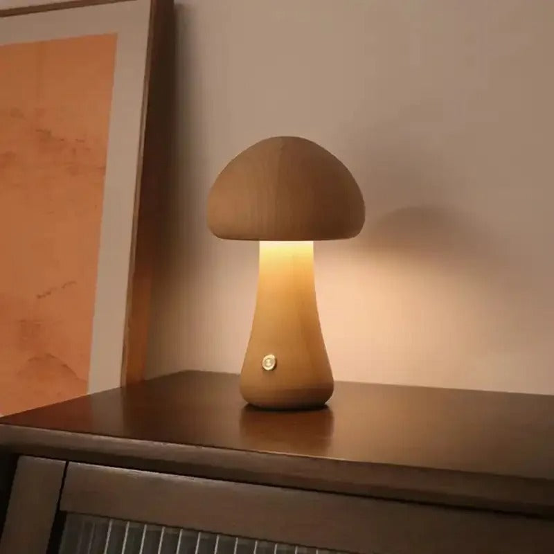 Portable Rechargeable Mushroom Light for Cozy Ambiance