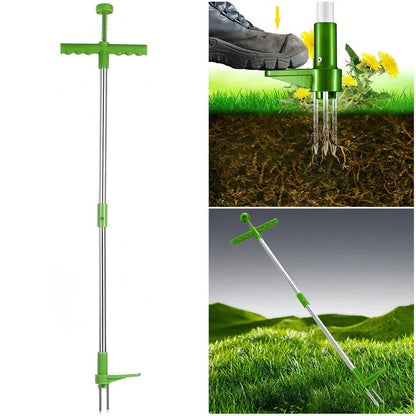 Ergonomic Weed Remover with Foot Pedal and Claw Grip