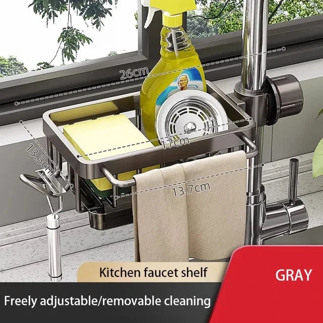 Aluminum Sink Organizer – SmartDrain with Last Day Discount