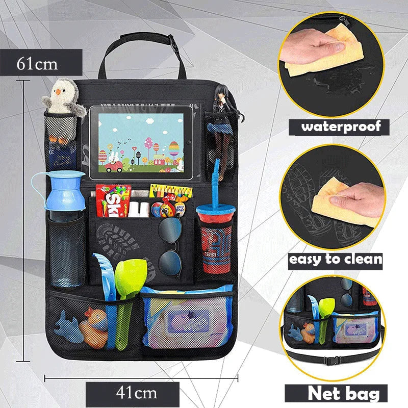 Backseat Organizer with Tablet Holder for Cars