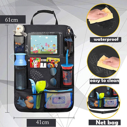 Backseat Organizer with Tablet Holder for Cars
