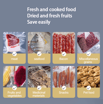 SmartSeal Vacuum Sealer | 90W, 60 kPa & Compact Design | Keep Food Fresh Longer, Prevent Freezer Burn
