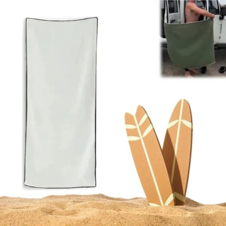 Quick-Dry Beach Towel with Magnetic Closure