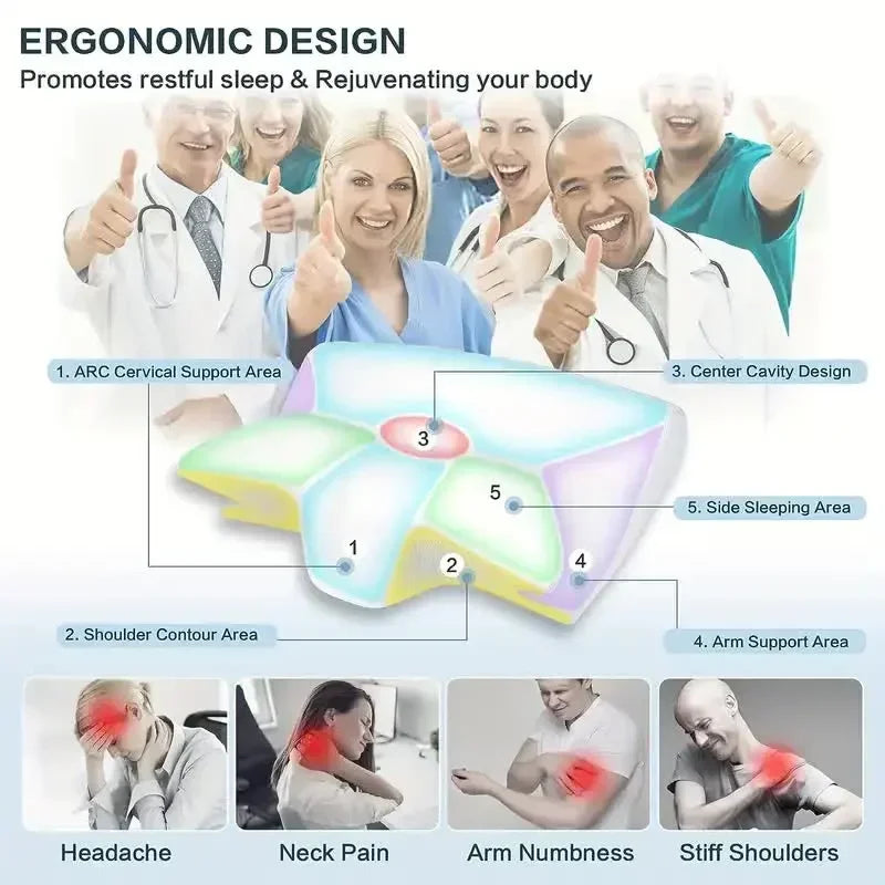 Neck Support for Pain-Free Sleep - Last Day Discount