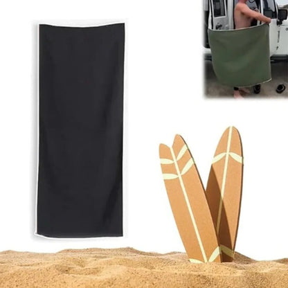 Quick-Dry Beach Towel with Magnetic Closure