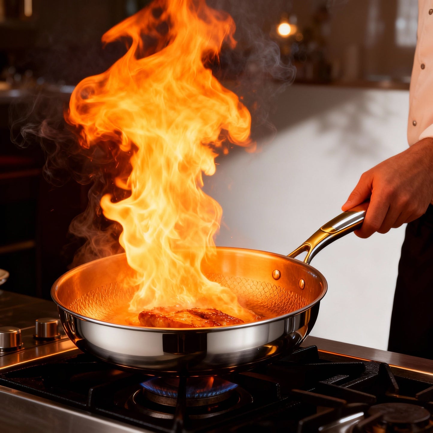 5-Layer Cooking Pan – Professional Titanium Frying Pan