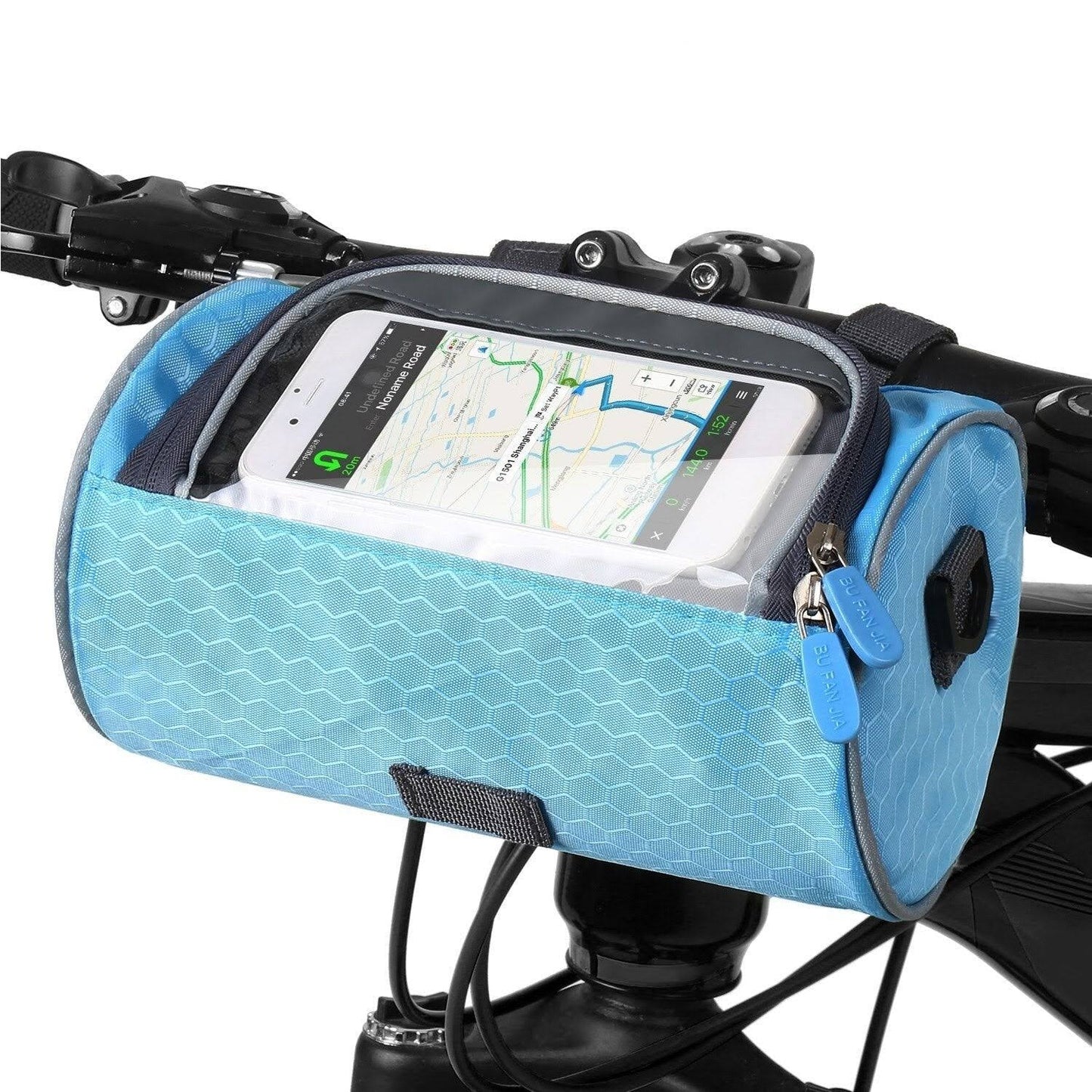 Waterproof Bike Bag with Phone Display – Adjustable Handlebar Pouch