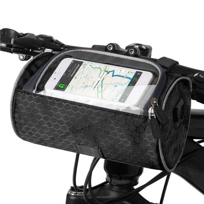 Waterproof Bike Bag with Phone Display – Adjustable Handlebar Pouch