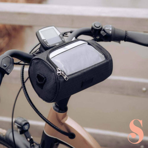 Waterproof Bicycle Bag with Phone Window – Adjustable Handlebar Pouch