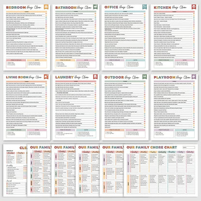 Home Harmony Planner | Daily, Weekly & Deep Cleaning Checklists