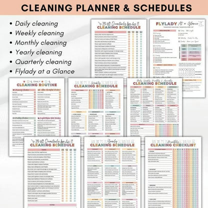 Home Harmony Planner | Daily, Weekly & Deep Cleaning Checklists