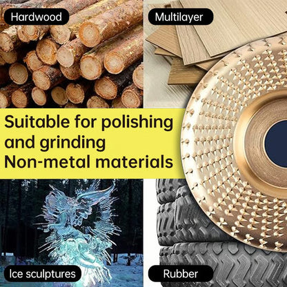 Precision Wood Cutting Disc Set for Angle Grinders | Ideal for Shaping, Carving & Sanding | Durable 3-in-1 Woodworking Tools