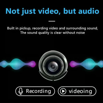 Compact Wireless Security Camera with Night Vision - 1080p HD