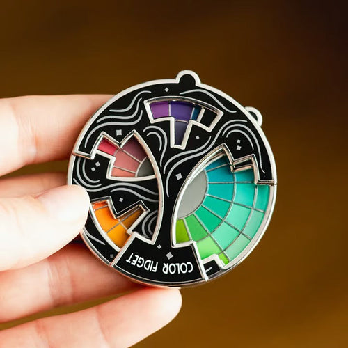 ColorSpin – Interactive Color-Changing Enamel Pin