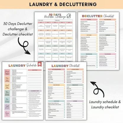 Home Harmony Planner | Daily, Weekly & Deep Cleaning Checklists