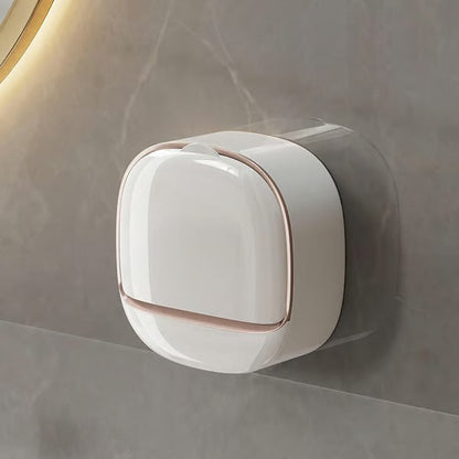Wall-Mounted Soap Dispenser with Ventilation & Lid | Adhesive, Waterproof & Dustproof
